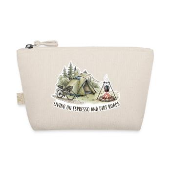 Living on Espresso & Dirt Roads - Organic Pouch - nature - Front