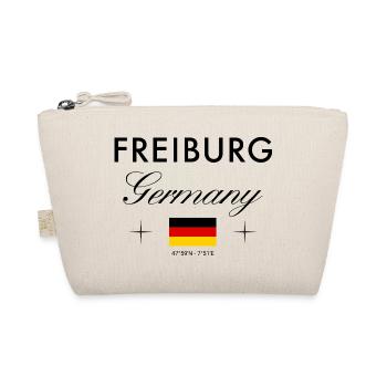 Freiburg Deutschland Koordinaten Reise Souvenir - Bio-Täschchen - Natur - Vorne