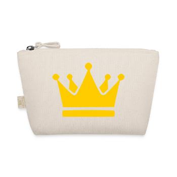 Crown Birthday Gift - Organic Pouch - nature - Front