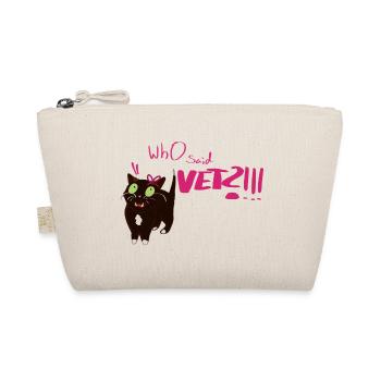 Katze Pink Graffiti - Bio-Täschchen - Natur - Vorne