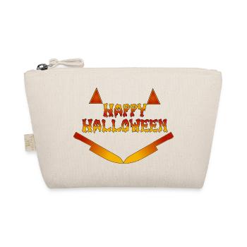 Happy Halloween Funny Horror Smile  - Bio-Täschchen - Natur - Vorne