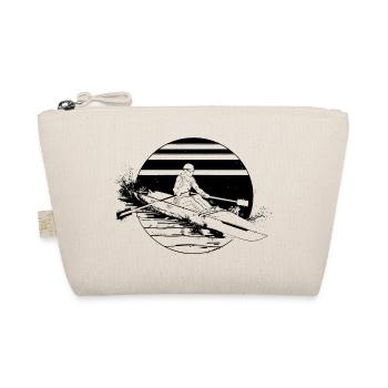 Rower Drawing - Organic Pouch - nature - Front