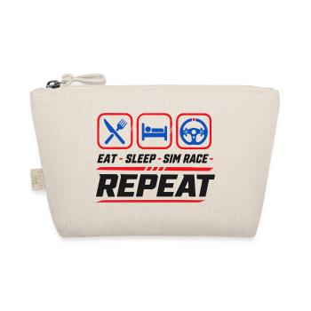 Eat sleep sim race repeat for sim racing fans - Organic Pouch - nature - Front