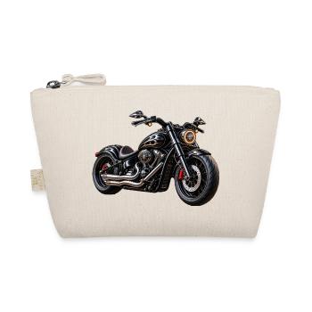 Schwarzer Custom Cruiser - Bio-Täschchen - Natur - Vorne