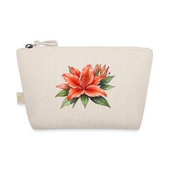 Blume Blüte rot Geschenk  - Bio-Täschchen - Natur - Vorne