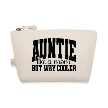 Tante wie eine Mutter, aber viel cooler - Bio-Täschchen - Natur - Vorne
