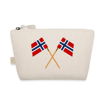 Norwegische Flagge - Bio-Täschchen - Natur - Vorne