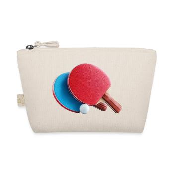 Tischtennis Vintage Paddel Ball - Bio-Täschchen - Natur - Vorne
