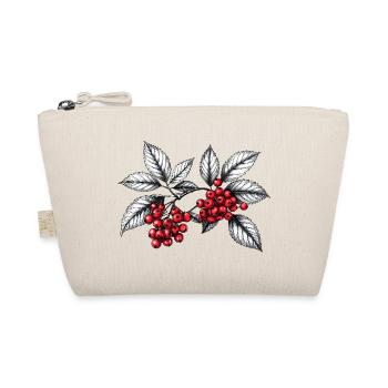 Rowan Botanical Sketch Red Fruits Herbst - Bio-Täschchen - Natur - Vorne
