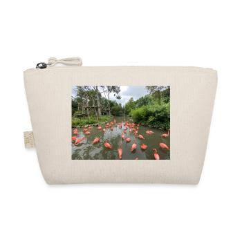 Flamingos im Sumpf - Bio-Täschchen - Natur - Vorne