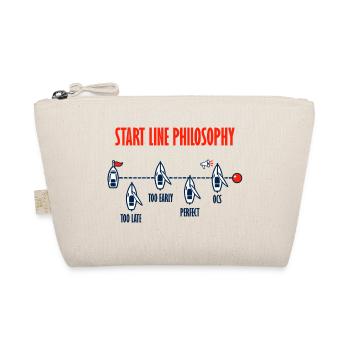 Start Line Philosophy – Segelregatta - Bio-Täschchen - Natur - Vorne