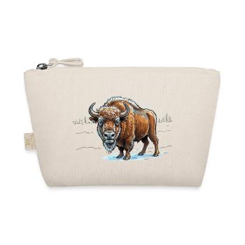Wisent im Eisfeld - Bio-Täschchen - Natur - Vorne