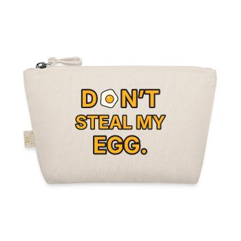 Spiegelei – Don’t steal my egg – Frühstück Spruch - Bio-Täschchen - Natur - Vorne