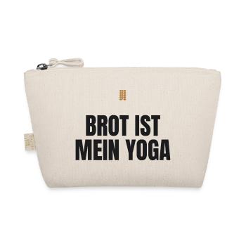 Brot ist mein Yoga – Hobbybäcker Spruch - Bio-Täschchen - Natur - Vorne