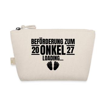 Beförderung zum Onkel 2027 Loading - Bio-Täschchen - Natur - Vorne