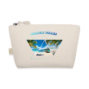 Beach Vibes geometrisch - Bio-Täschchen - Natur - Vorne