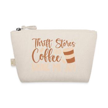 Thrift Shopper And Coffee Bring Me Joy Thrift - Bio-Täschchen - Natur - Vorne