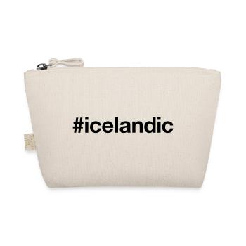 ICELANDIC Island Iceland Isländer Hashtag - Bio-Täschchen - Natur - Vorne