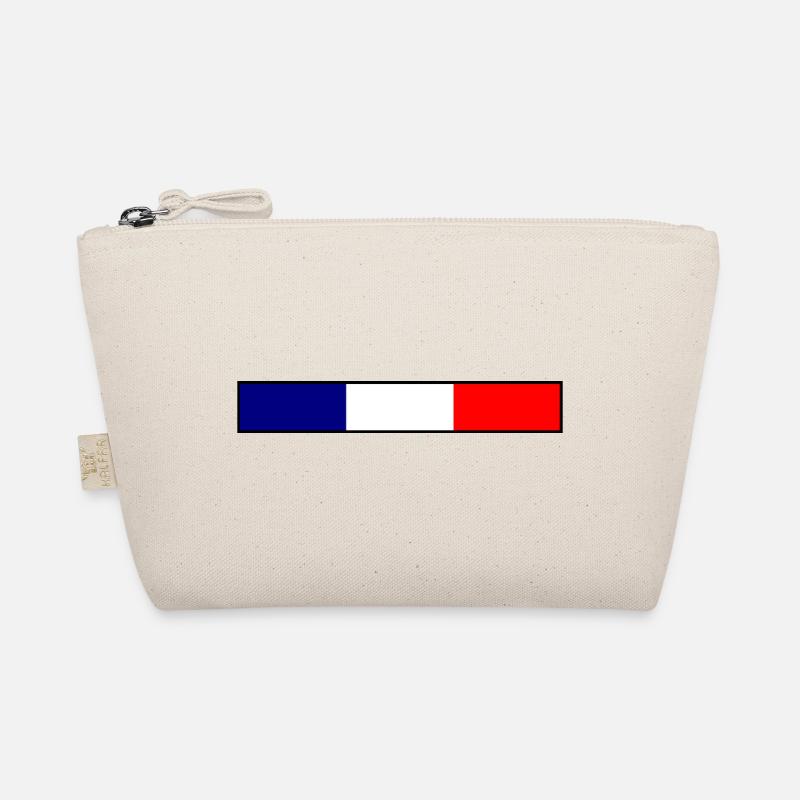 Frankreich Flagge - Bio-Täschchen - Natur