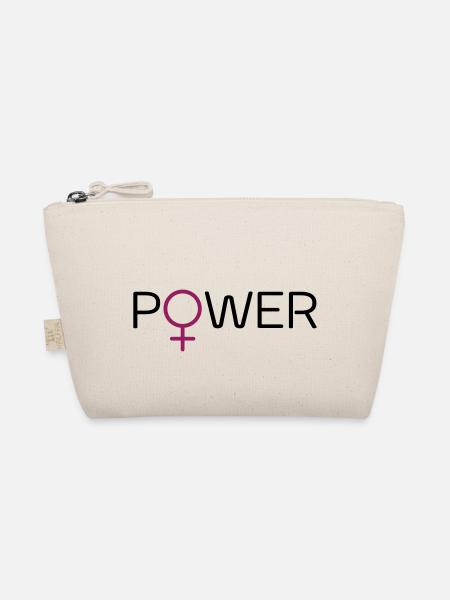 Powerfrau - Bio-Täschchen - Natur - Vorne