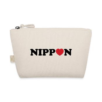 Nippon Love Heart - Organic Pouch - nature - Front