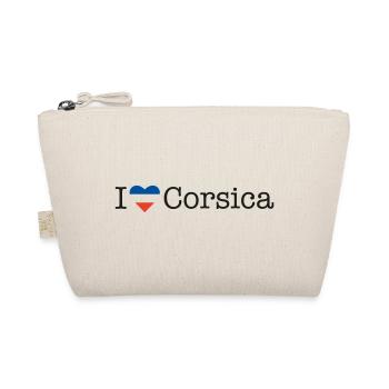I love Corsica - Bio-Täschchen - Natur - Vorne