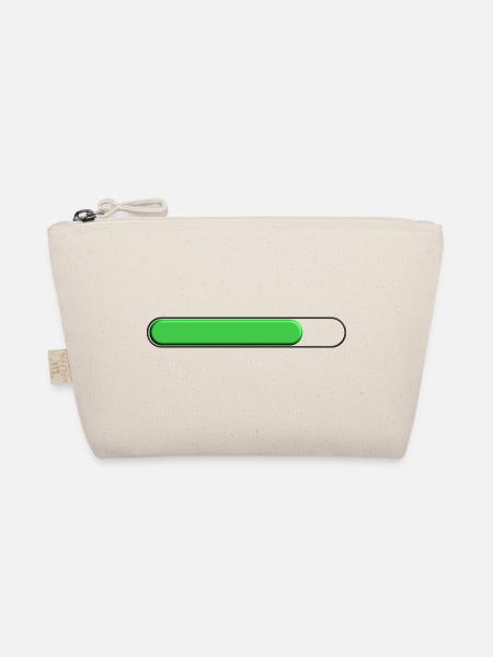 Average gauge Green (three quarters) - Organic Pouch - nature - Front