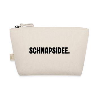 Schnapidee – Funny saying for party & fun - Organic Pouch - nature - Front