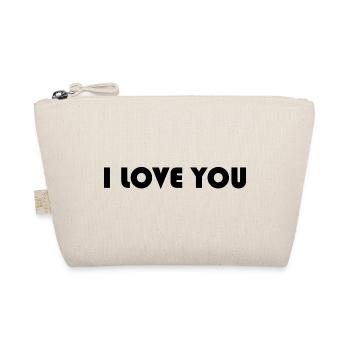 ICH LIEBE DICH. PAAR. GERADE VERHEIRATET. Junggesellinnenabschied - Bio-Täschchen - Natur - Vorne