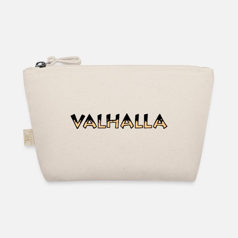 Valhalla Rune Yellow and Black Organic Pouch
