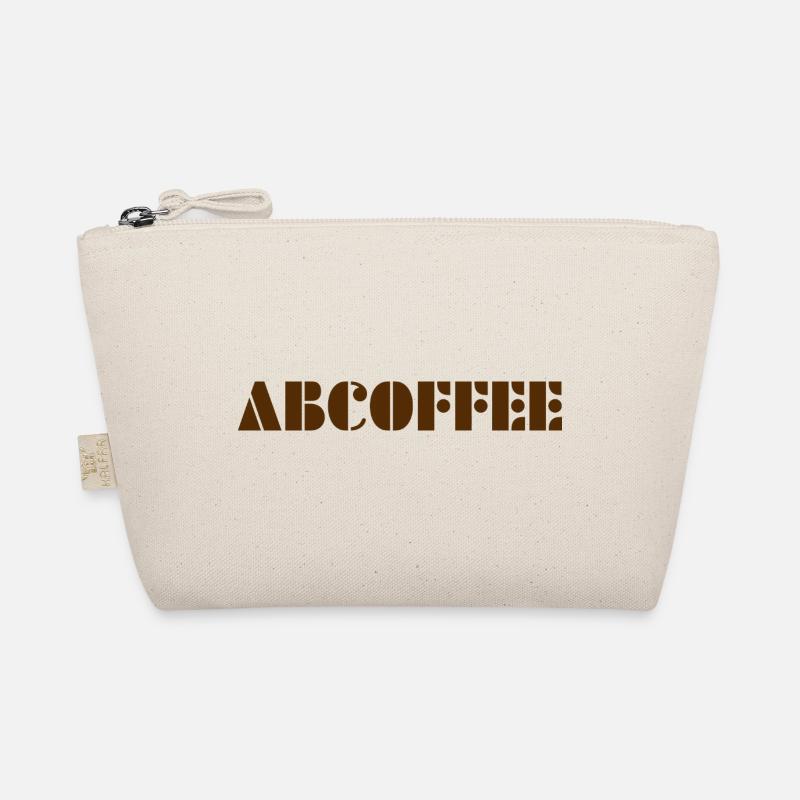 Coffee alphabet - Bio-Täschchen - Natur
