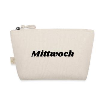 Mittwoch Schriftzug - Bio-Täschchen - Natur - Vorne