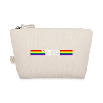 Wien Pride Regenbogen LGBTQIA+ Toleranz Vie - Bio-Täschchen - Natur - Vorne