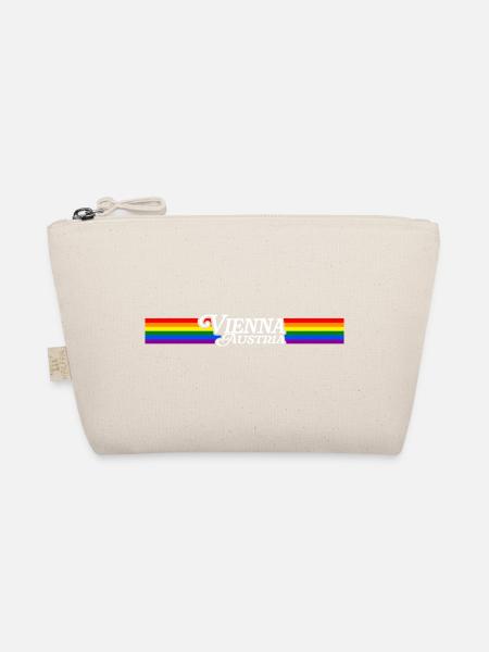 Wien Pride Regenbogen LGBTQIA+ Toleranz Vie - Bio-Täschchen - Natur