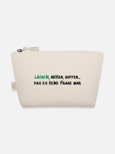 Lächeln Nicken Hoffen - Bio-Täschchen - Natur - Vorne