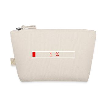 Loading Bar Red 1% outline White - Organic Pouch - nature - Front