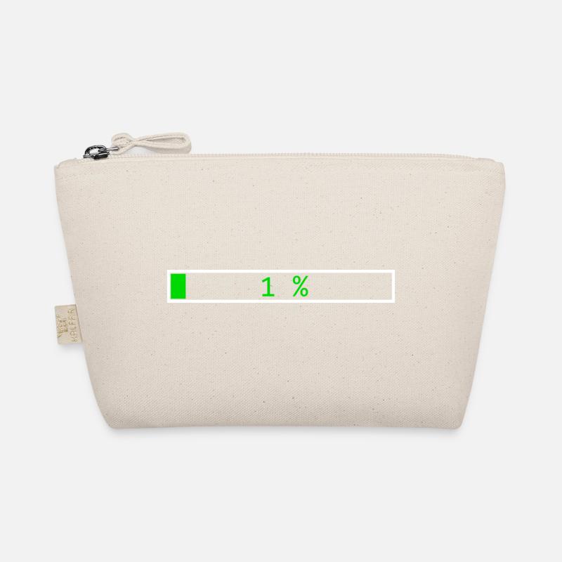 Loading Bar Green 1% outline White Organic Pouch