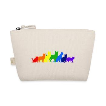 Regenbogen der Katzen - Bio-Täschchen - Natur - Vorne