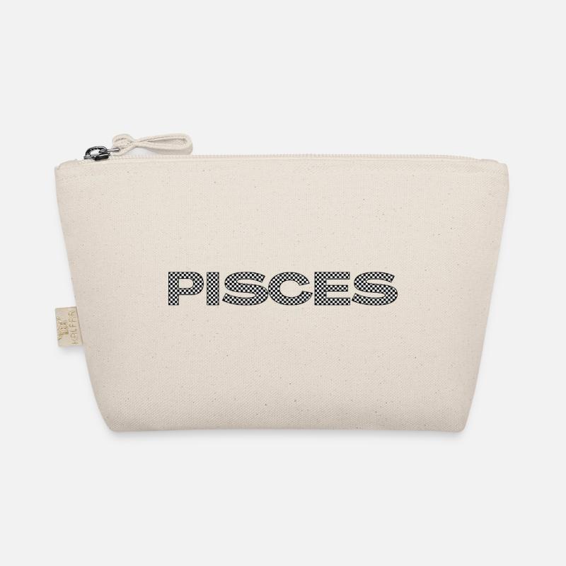 PISCES – Checkerboard Zodiac Statement Bio-Täschchen