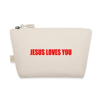 Jesus loves you - Bio-Täschchen - Natur - Vorne