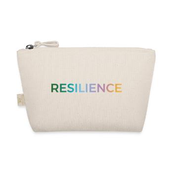 Resilience Gradient Typo - Organic Pouch - nature - Front