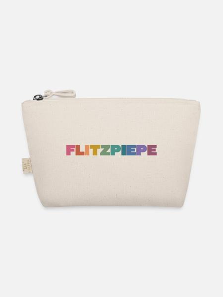 Flitzpiepe Farbblock - Bio-Täschchen - Natur
