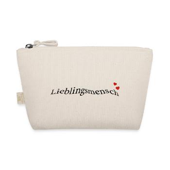 Lieblingsmensch, Geschenkidee - Bio-Täschchen - Natur - Vorne
