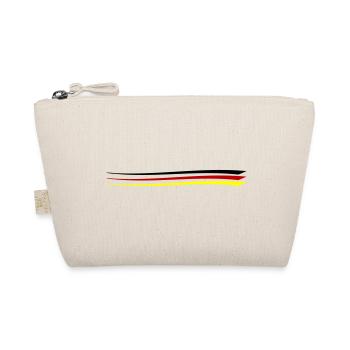 Deutschland Team Linie Fahne - Bio-Täschchen - Natur - Vorne