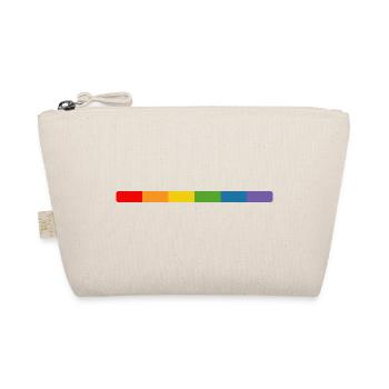 LGBT Regenbogen Tshirt lgbt queer csd tshirt - Bio-Täschchen - Natur - Vorne