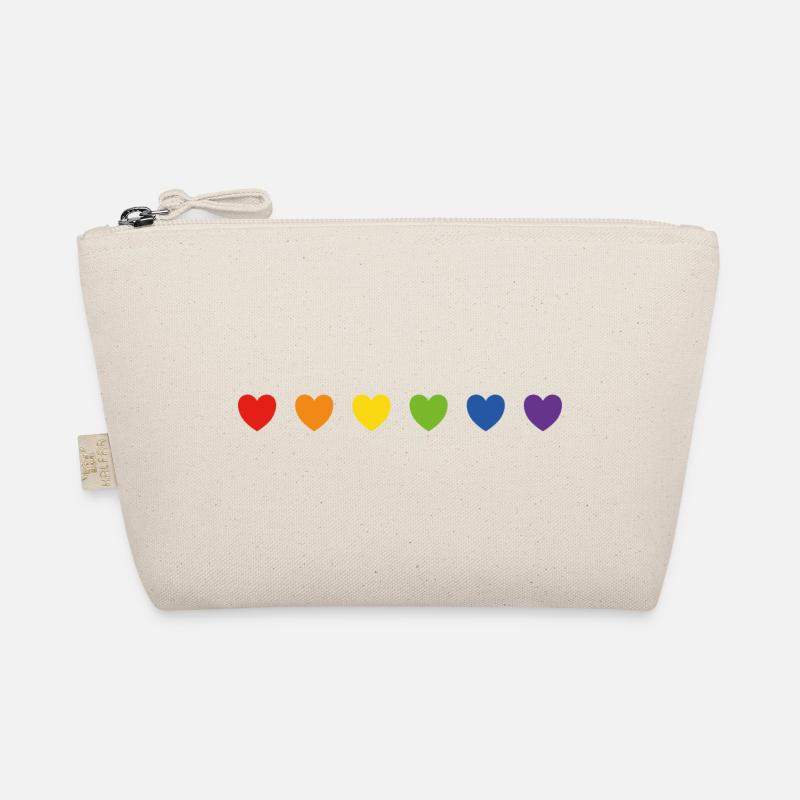 Coeurs de fierté arc-en-ciel Trousse biologique