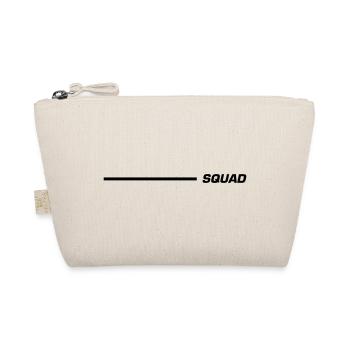 Squad Schriftzug Linie Schwarz - Bio-Täschchen - Natur - Vorne