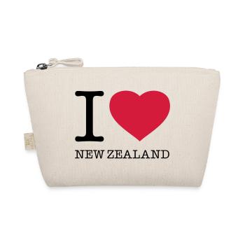 I LOVE NEW ZEALAND Neuseeland - Organic Pouch - nature - Front