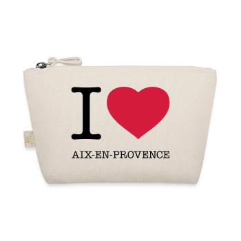 I LOVE AIX-EN-PROVENCE France Frankreich - Bio-Täschchen - Natur - Vorne