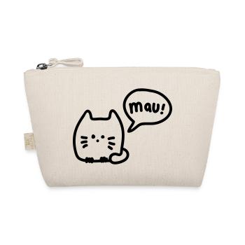 Cat mauzt - line - Organic Pouch - nature - Front